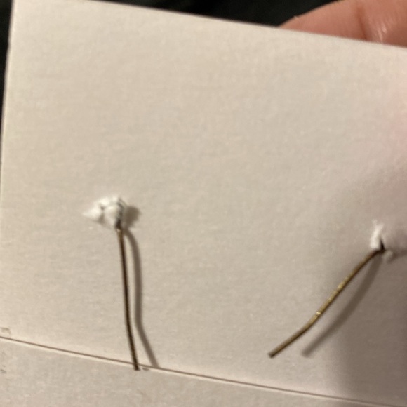 Brass Chain Facet Cut Tiger's Eye Bead Drop Chandelier Earrings - Picture 5 of 9